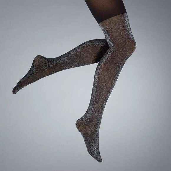 NEW Noncontrol Top Iridescent Shine Full Coverage Runway Tights - Picture 1 of 2